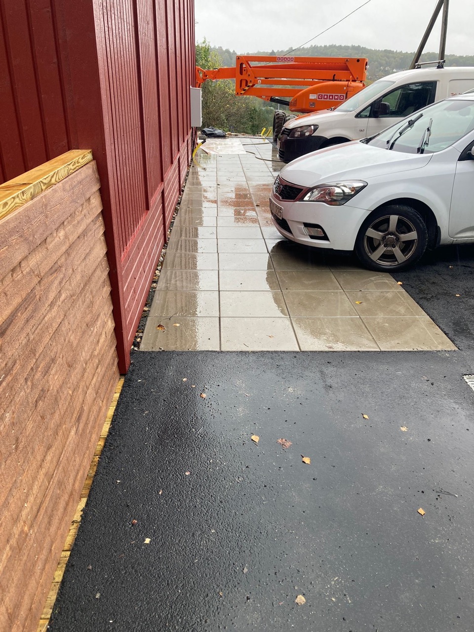 Commercial parking lot